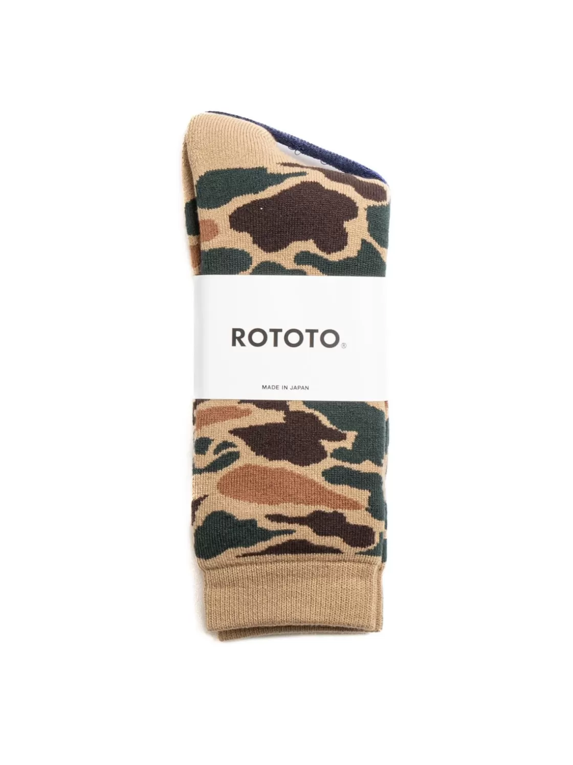 RoToTo PILE CAMO CREW SOCKS KHAKI Cheap