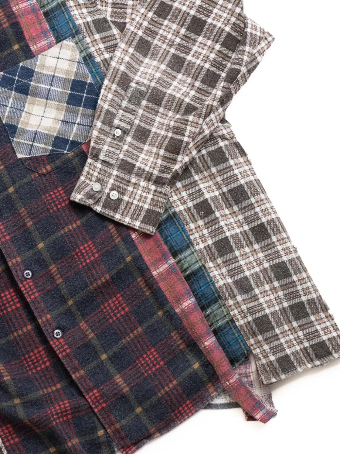Needles REBUILD BY FLANNEL SHIRT 7 CUTS ASSORTED (A) Best