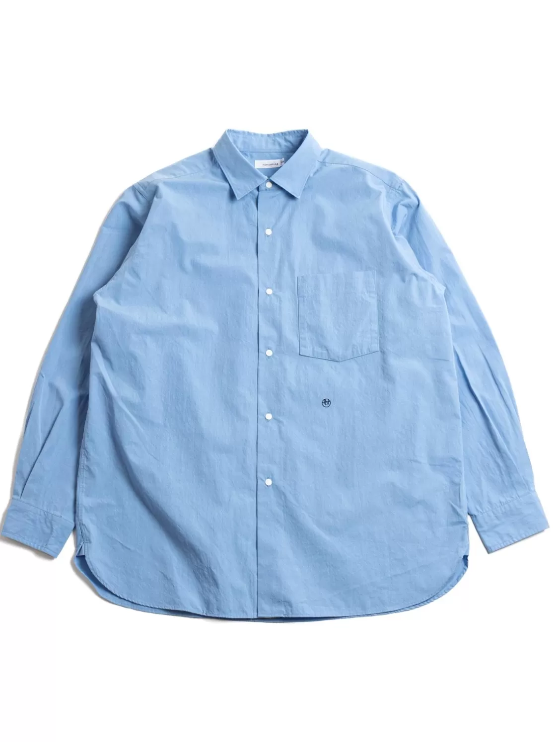 Nanamica REGULAR COLLAR WIND SHIRT SAX Online