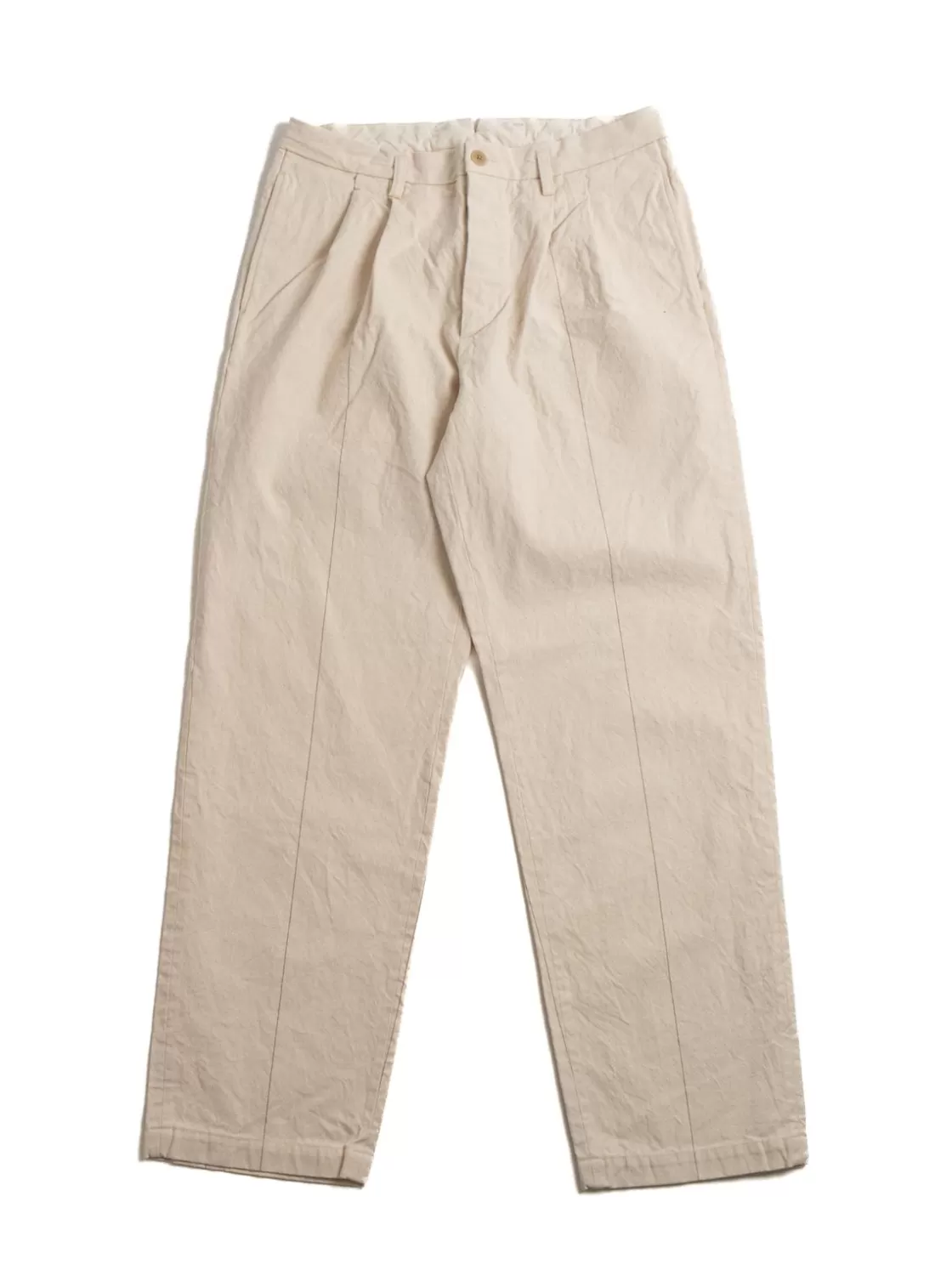 SEUVAS STRIPE CANVAS PANTS NATURAL Discount