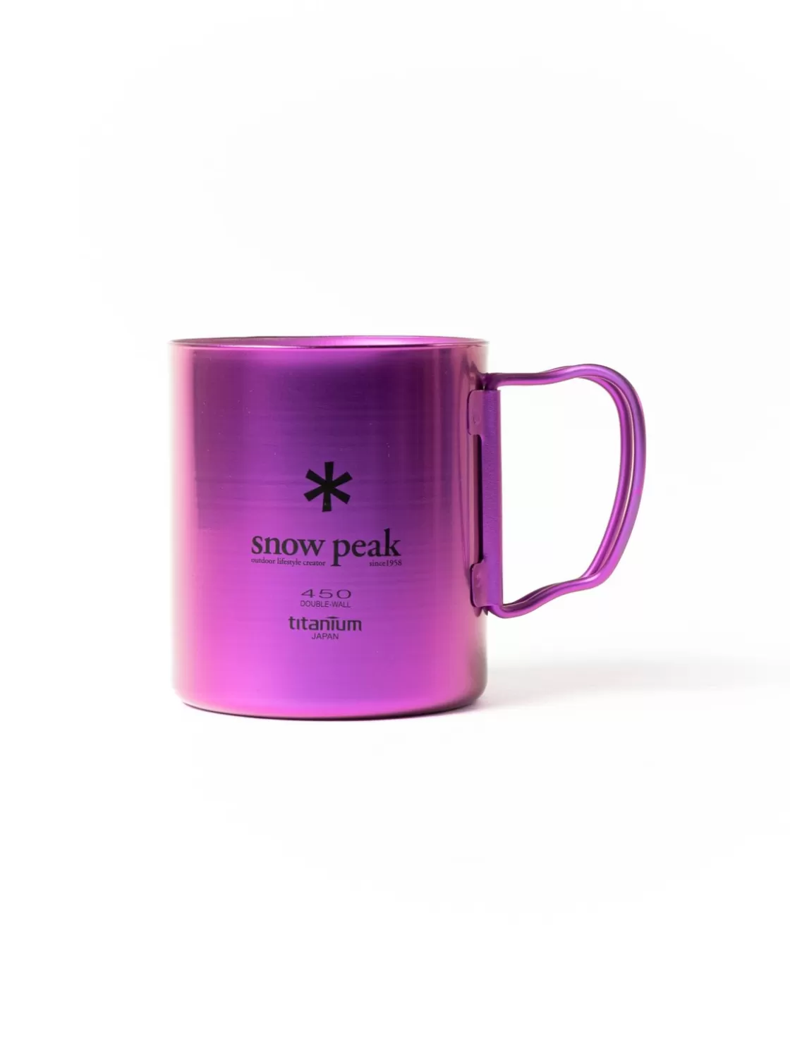 Snow Peak TITANIUM DOUBLE WALL 450 MUG PURPLE Fashion