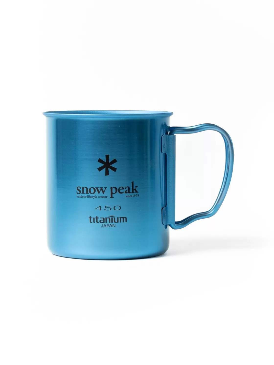 Snow Peak TITANIUM SINGLE WALL 450 MUG BLUE Sale