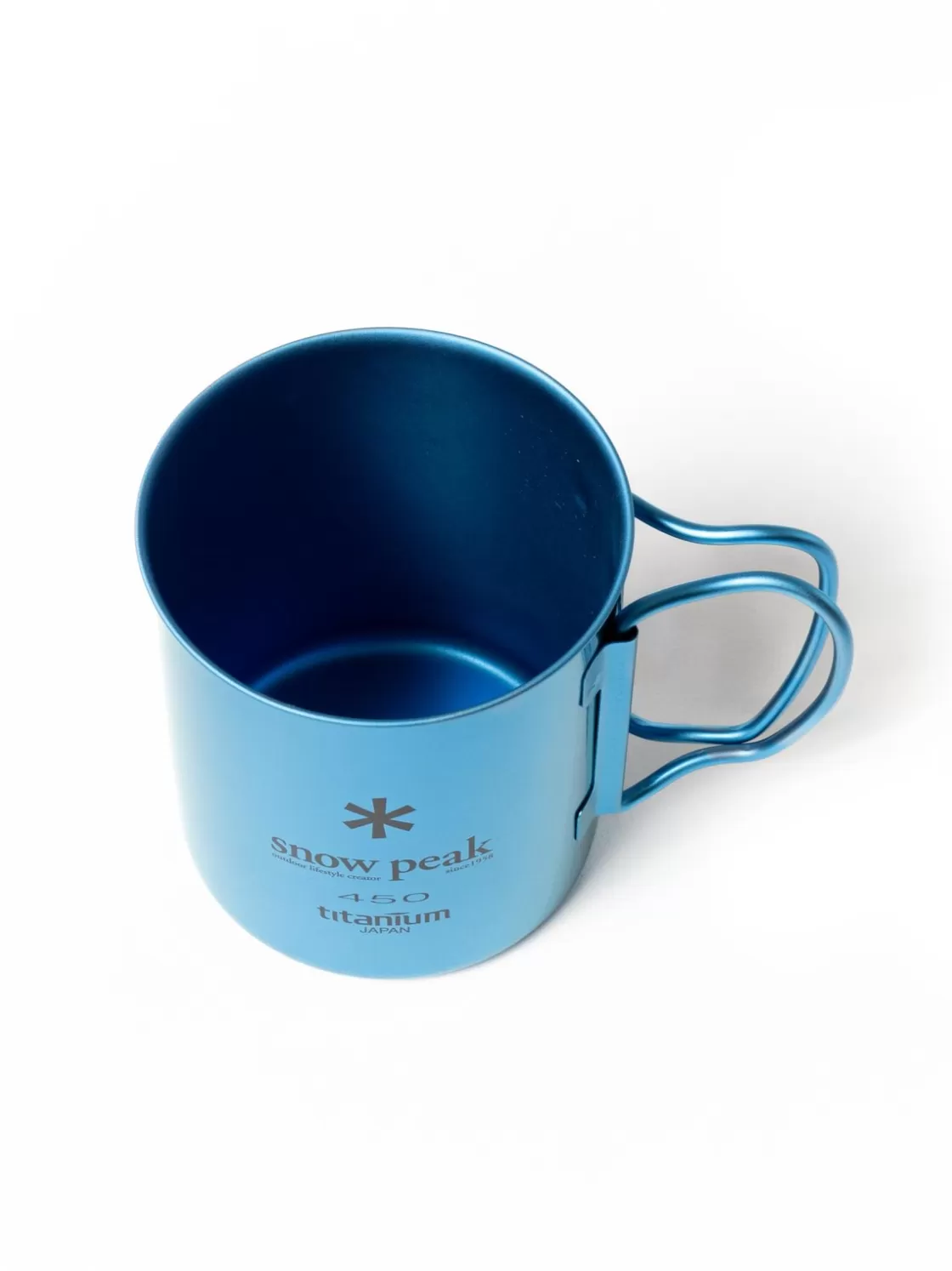 Snow Peak TITANIUM SINGLE WALL 450 MUG BLUE Sale