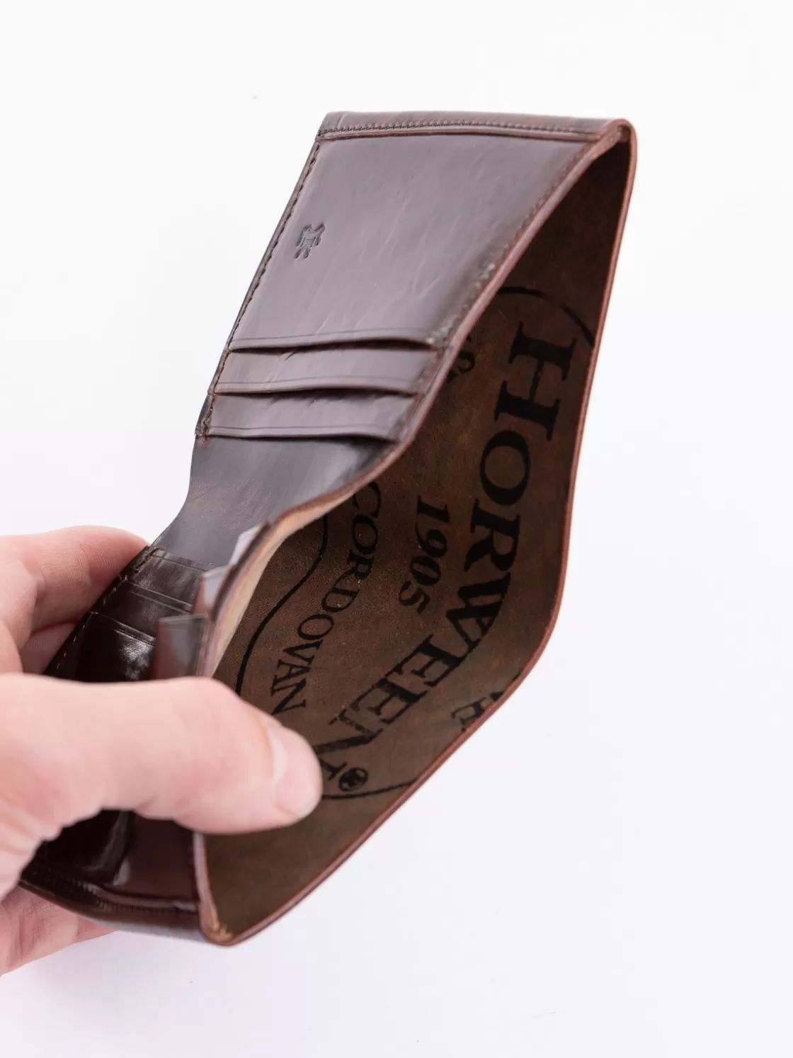 KREIS Tumbled Color 8 Horween Cordovan 3–3 Wallet Sale