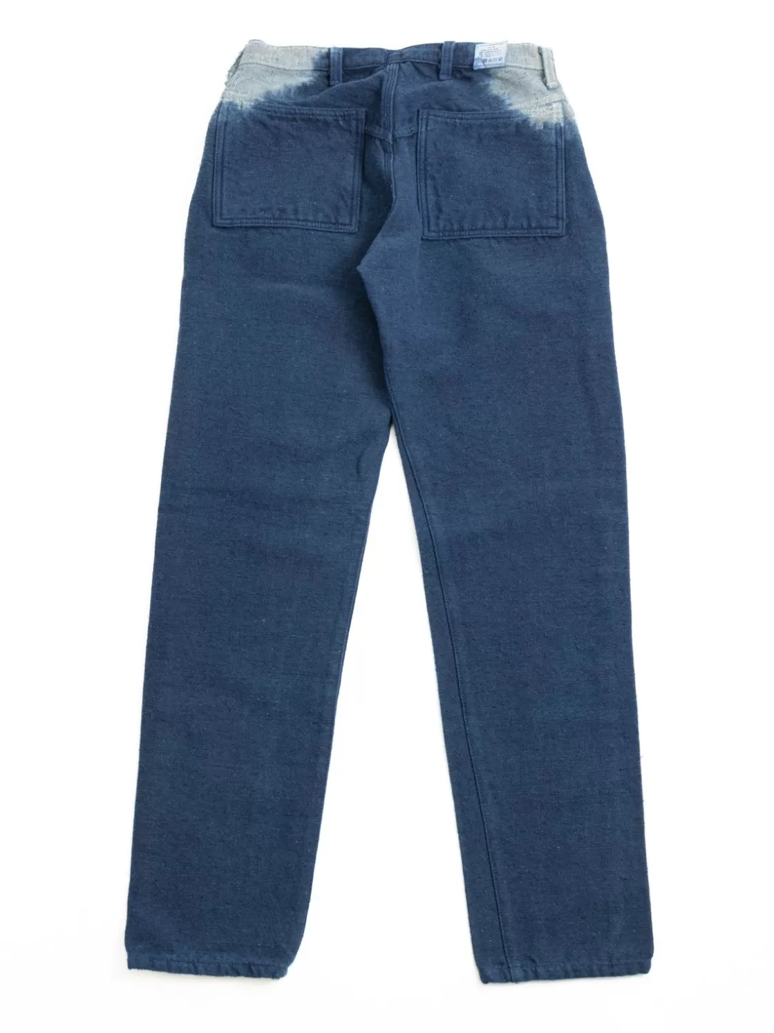 Tender Co TYPE 130 TAPERED HEMP–WOOL–COTTON BULL DENIM ACHILLES’ HEEL INDIGO DYED Best