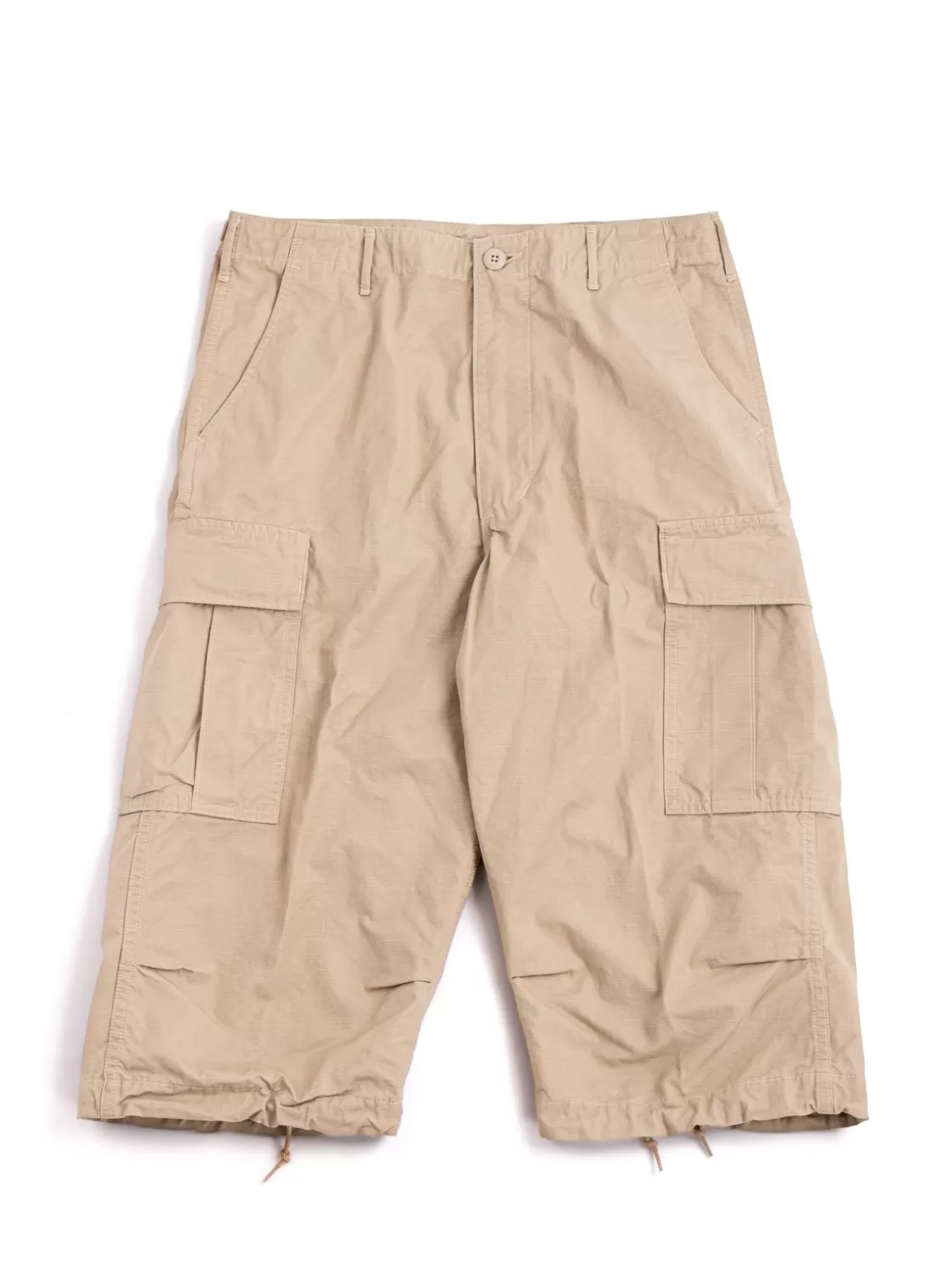 The Bureau Belfast VINTAGE FIT 6 POCKET CARGO SHORTS RIPSTOP BEIGE Online