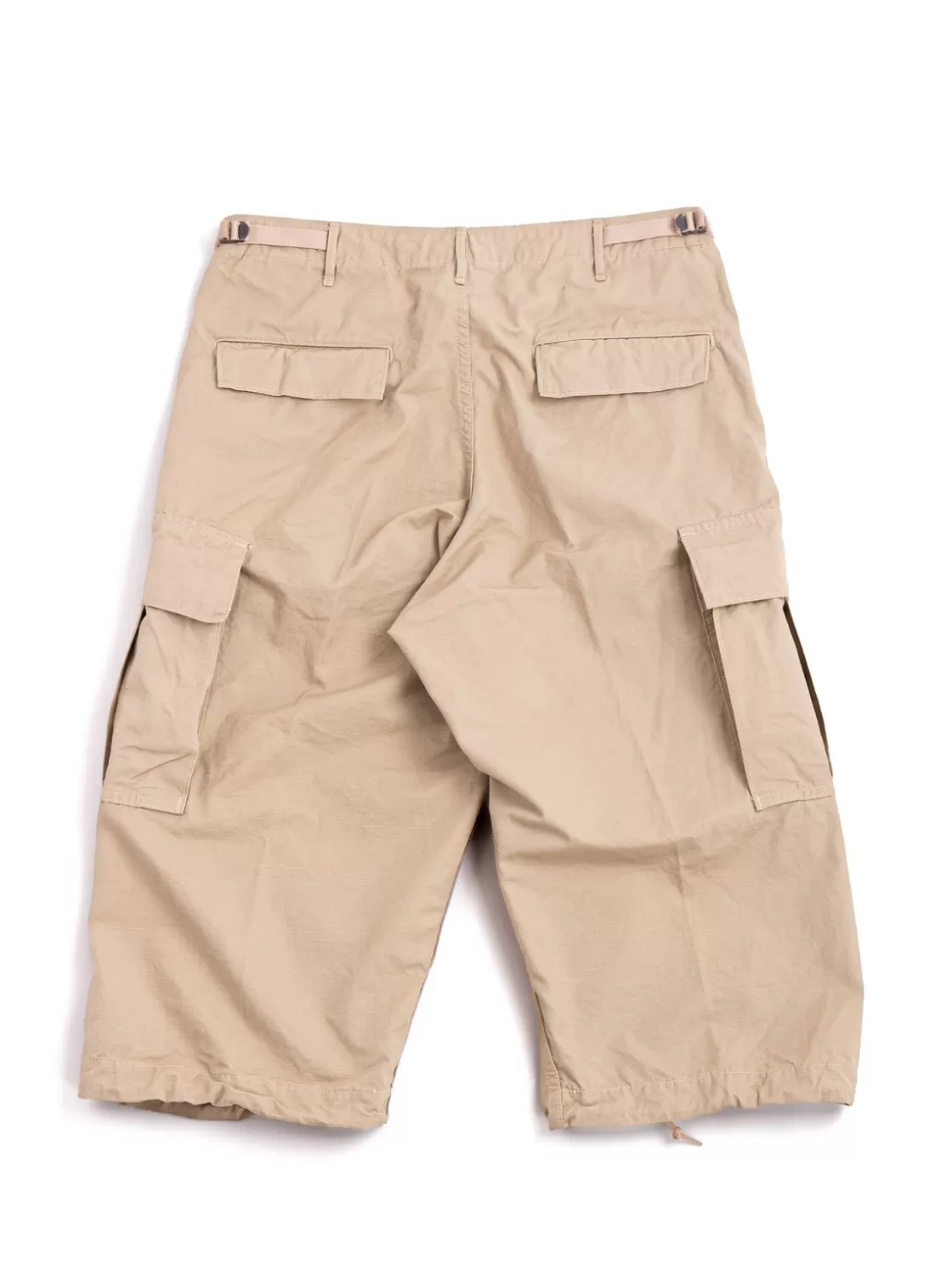 The Bureau Belfast VINTAGE FIT 6 POCKET CARGO SHORTS RIPSTOP BEIGE Online