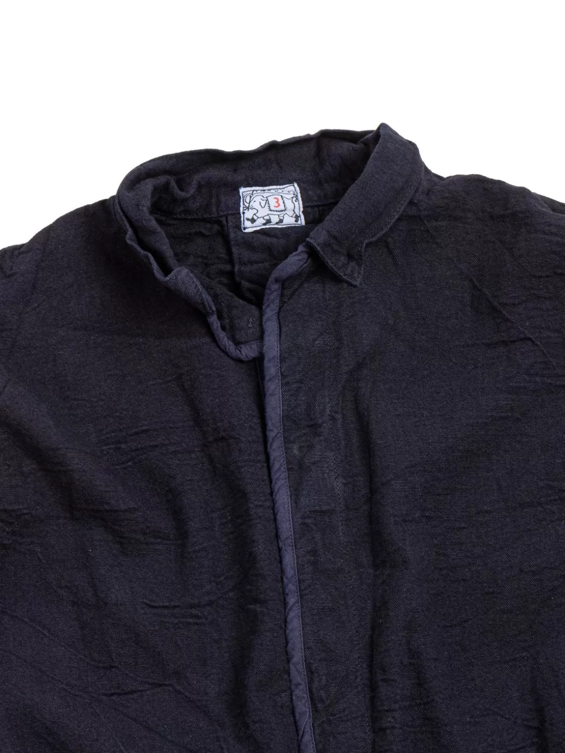 Tender Co WEBBING FLY SHIRT INDIGO CHAMBRAY COTTON TOTE CLOTH HADAL BLUE Clearance