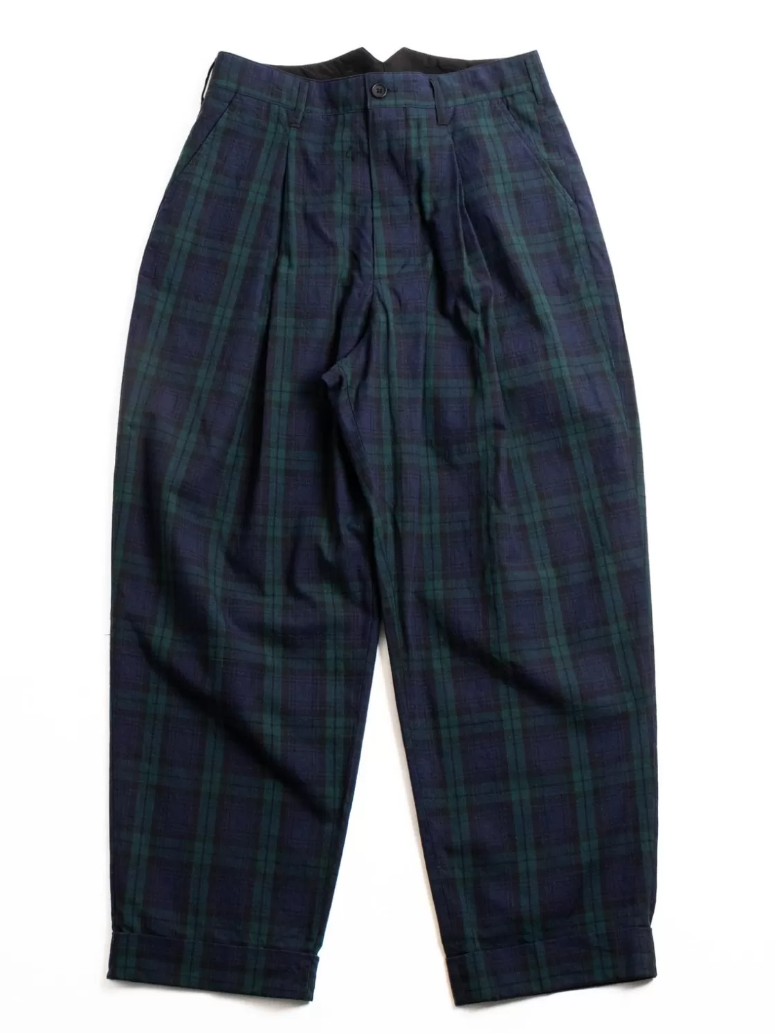 Engineered Garments WP PANT BLACKWATCH COTTON LINEN Discount